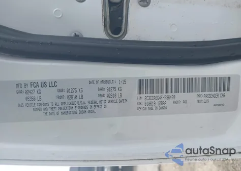 2015 Chrysler 300C Platinum Awd from USA, damaged, VIN 2C3CCASG4FH736470